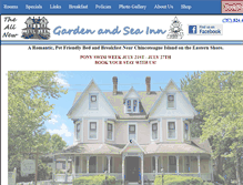 Tablet Screenshot of gardenandseainn.com